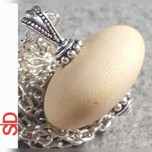 1960s Vintage Era East Indian Wood pendant (No chain)